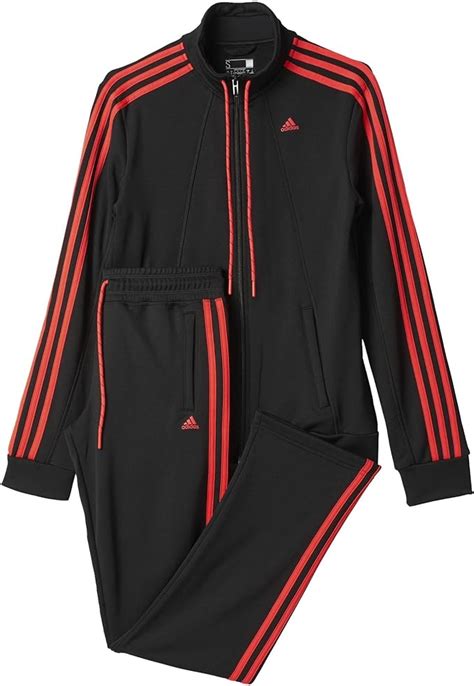 sportanzug rot schwarz adidas|Rote Trainingsanzüge .